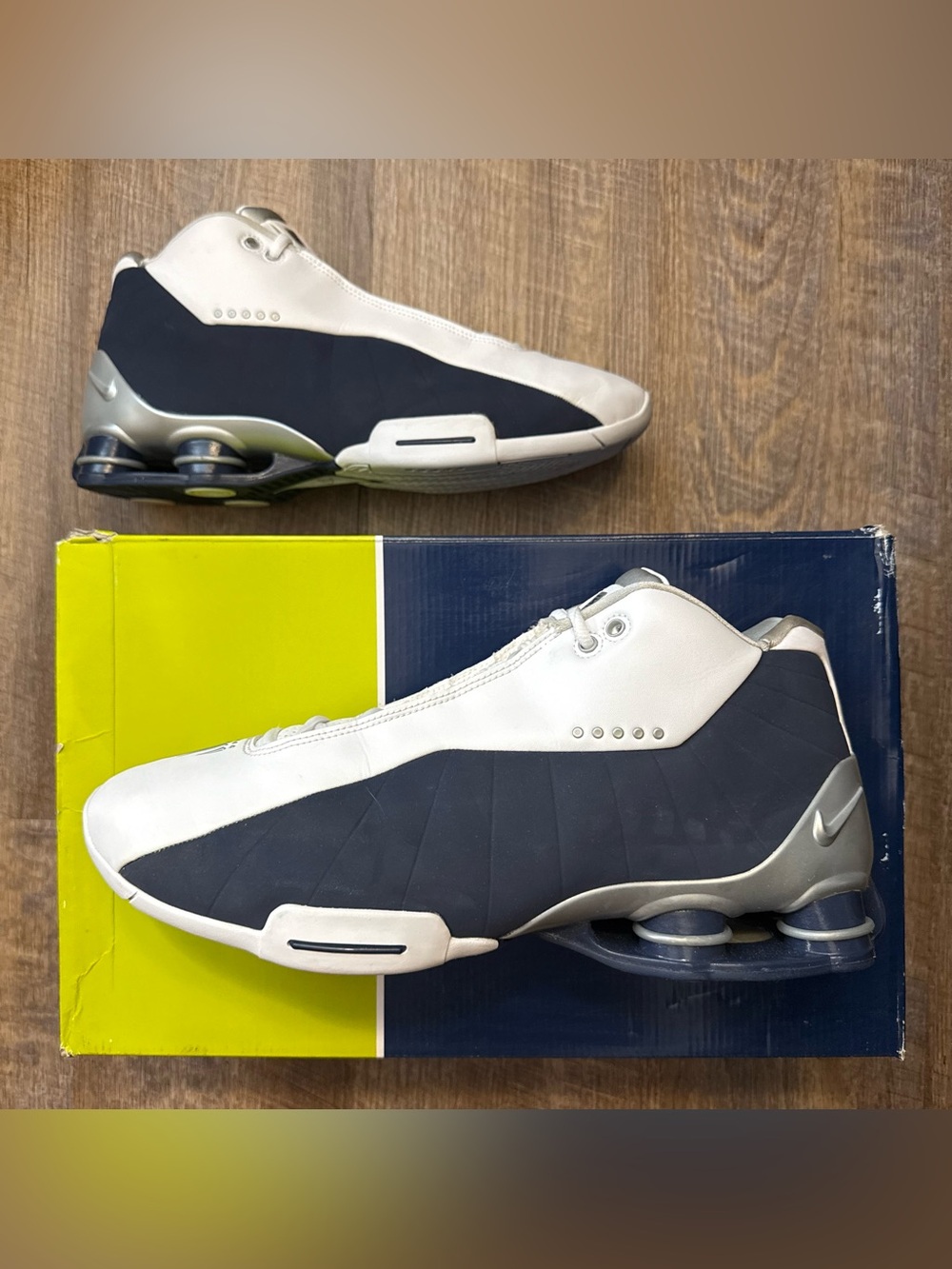 Nike Shox BB4 Retro Olympics 2019 VC Vince Carter Navy Blue White Silver